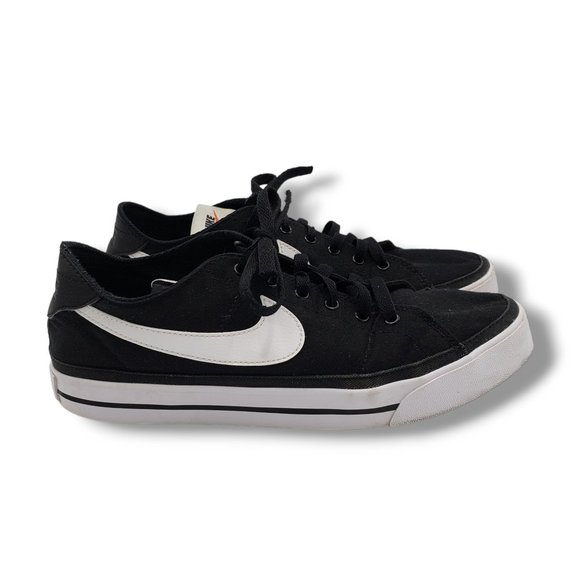 Nike Other - Nike Court Legacy Canvas Sneaker Mens 9.5 Black Tennis Shoe CW6539-002
